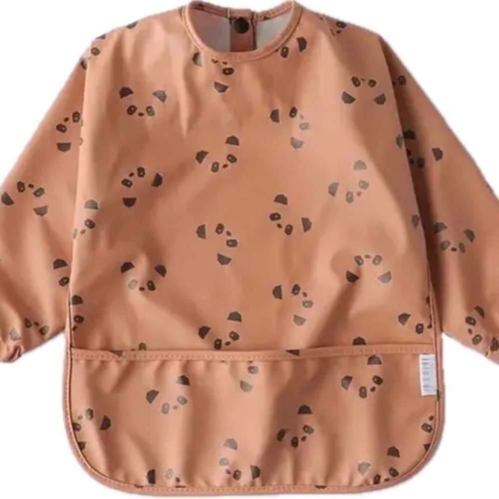 New toddler feeding smock bib “panda” Large